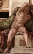 Michelangelo Buonarroti Ignudo oil painting reproduction